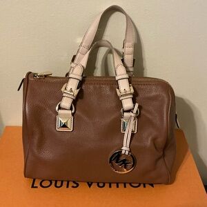 Michael Kors Grayson Satchel in Luggage Color